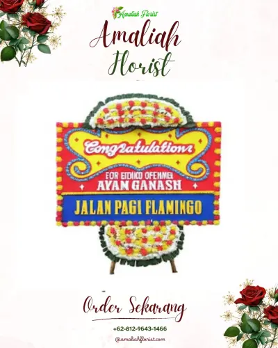 Bunga Papan Congratulation di Banyupoh
